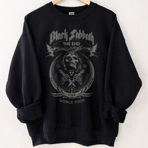 Vintage Black Sabbath The End Tour Sweatshirt Graphic Concert Tour Band Shirt